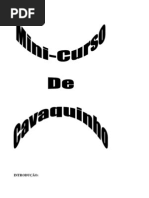 Mini Curso de Cavaquinho 1