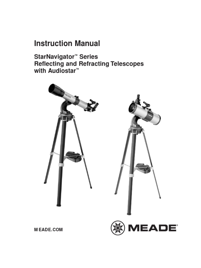 Instruction Manual: Starnavigator Series Reflecting and Refracting ...