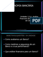 Economia Bancária Unidade 2