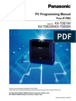 KXTDE Programming Manual 100 200 600 Panasonic