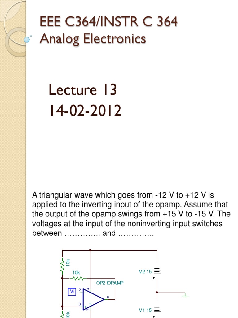 Analysis of an OpAmp Oscillator Circuit Operating in Inverting Mode and Discussion of