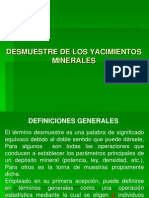 9º Semana - Desmuestre de Los Yacimientos Minerales