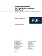 Building PFM Files for PostScript-Language CJK Fonts
