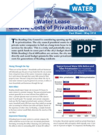 Reading's Water Lease and the Costs of Privatization