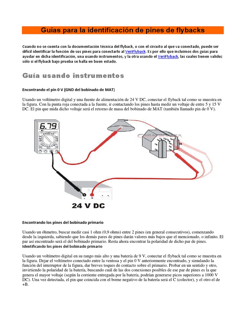 Identificación de Pines de Flyback | PDF | Inductor | Masa