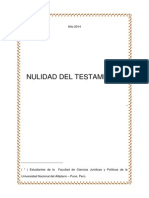 NULIDAD Del Testamento