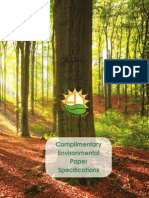 Complimentary Environmental Paper Specifi Cations