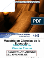 Los 10 Mandamientos Del Aprendizaje Que Debe Fomental El Docente