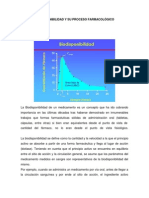 Biodisponibilidad y Su Proceso Farmacológico