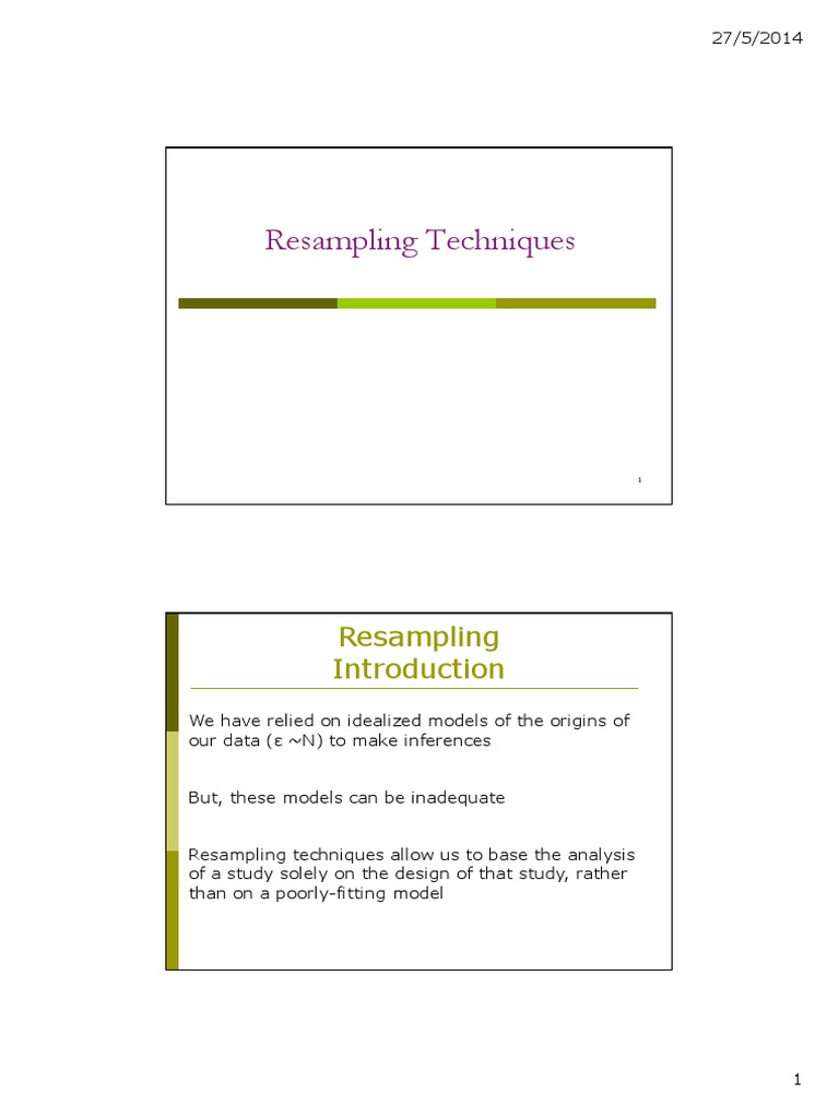 Lecture+14 SAS Bootstrap and Jackknife Download Free PDF Resampling (Statistics