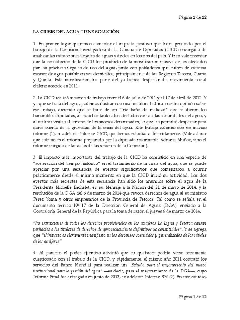 La Crisis Del Agua Tiene Solucion v.2 | PDF | Agua subterránea | Agua