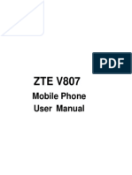 ZTE Blade C V807 - ZTEBladeCUserManual