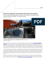 Governos Negociam para Tentar Evitar Greve de Policiais - Brasil - Notícia - VEJA