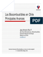 Los Biocombustibles en Chile Principales Avances Jose Antonio Ruiz F