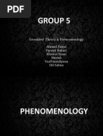 Phenomenology and Grounded Theory Finale