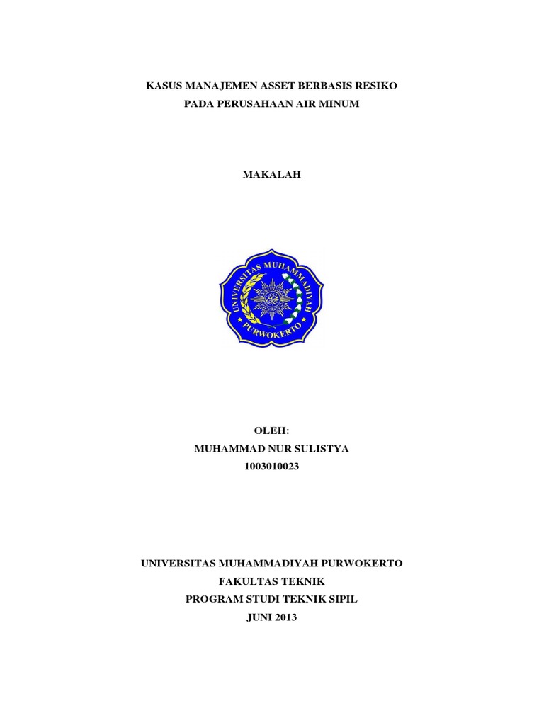 Tugas Makalah Manajemen Risiko