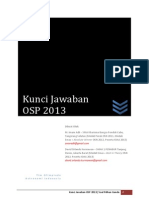 Kunci Jawaban OSP 2013
