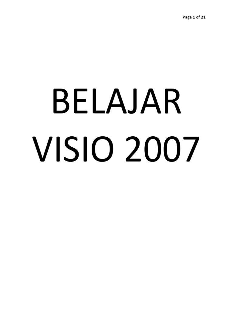 Tutorial VISIO 2007 | PDF