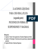 Teórico 11 SUSPENSIONES Magmas y Geles