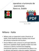 Analiza Comparativa A Turismului de Evenimente Milano vs. Dublin