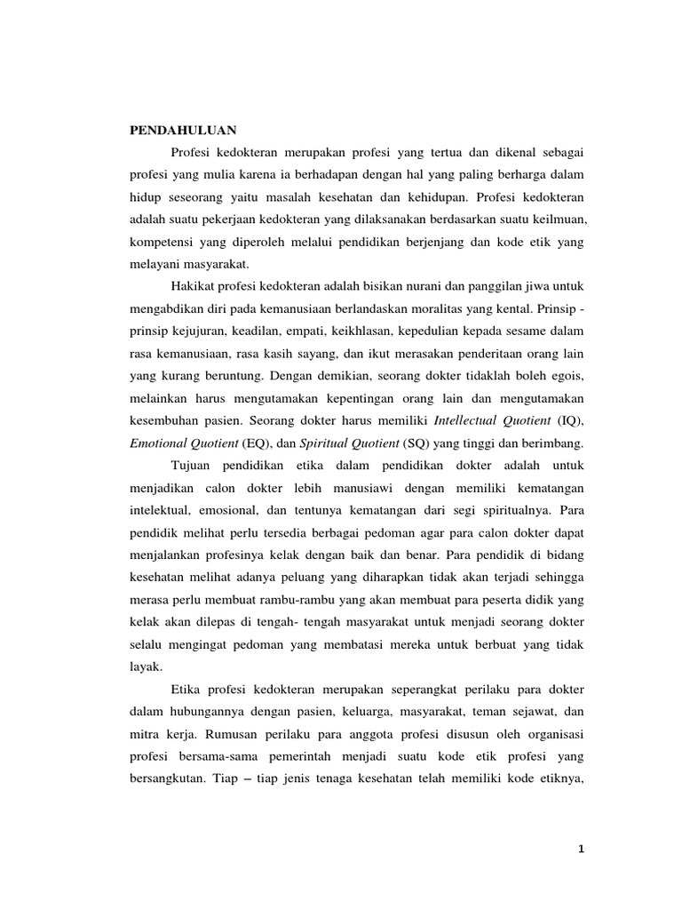 Contoh Laporan Hasil Observasi Dokter