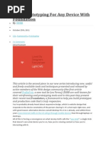 Rapid Prototyping for Any Device With Foundations