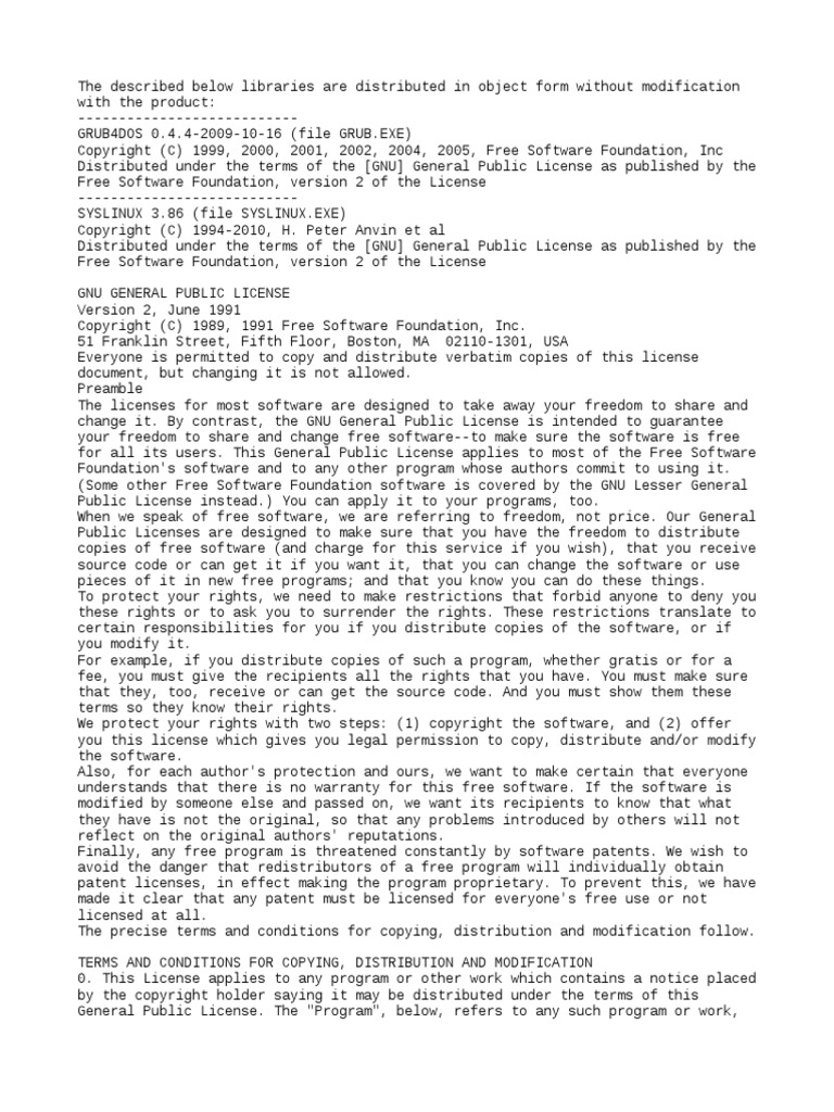License Notice | PDF | Source Code | License