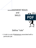 Management Roles and Skills