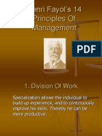 Henri Fayol's 14 Principles of Management
