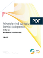 Network Planning & Optimisation 4 Nov 2009
