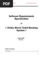 Srs For Online Movie Ticket Booking