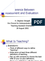 Assessment & Evaluation