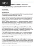 Download Motivation Letter Sample for a Master in Architecture by aelalex SN226960238 doc pdf