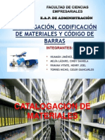 Catalogación, Codificación de Materiales y Código de Barras