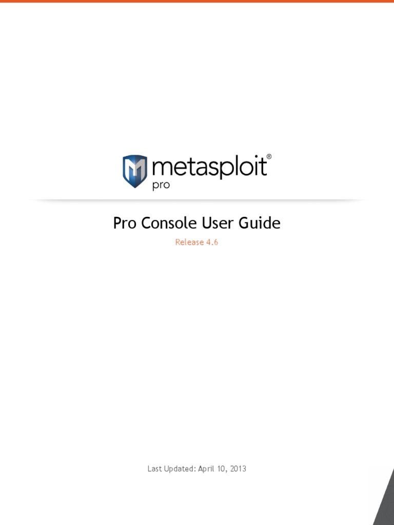 Pro Console User Guide: Release 4.6 | PDF
