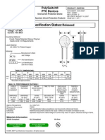 Specification Status:: Polyswitch® PTC Devices