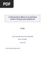 Epmes Le Maroc Et Sa Politique Envers l Afrique Subsaharienne Etude