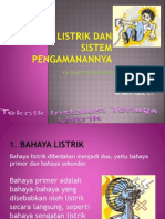 Bahaya Listrik Dan Sistem Pengamanannya