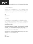 Carta de Aviso de Terminacion de Contrato de Arrendamiento 