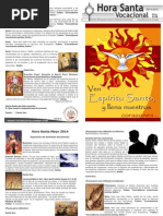 Hora Santa 9 Mayo