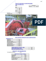 Evaluation of the grinding and classification circuits