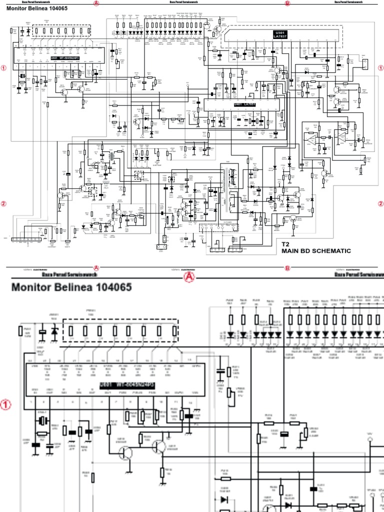 Main Board Schematic for Monitor | PDF | Computers | Technology ...