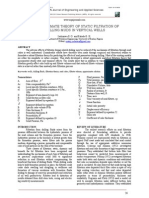 An Approximate Theory of Static Filtration of Drilling Muds in Vertical Wells