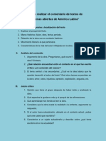 Guía de Comentario de Textos, Las Venas Abiertas de América Latina