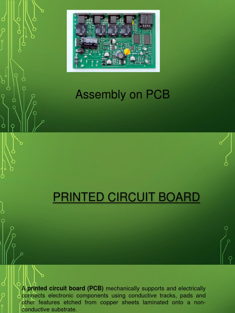 PCB Assembly Process Overview | PDF | Printed Circuit Board ...