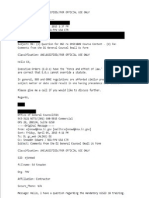 NSA email from Snowden