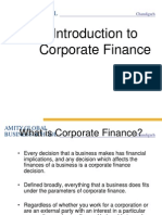 Introduction To Corporate Finance: Amity Global Business School