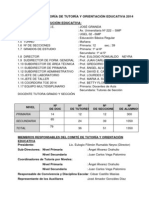 Plan Anual de Tutoría