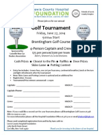 Golf Registration and Sponsorship Form