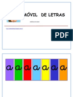 Libro Móvil de Letras Minúsculas. Color